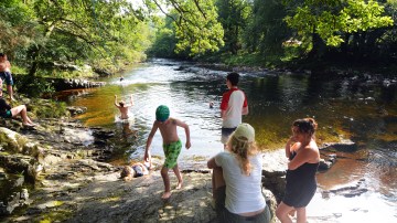 Very few areas on rivers are designated bathing waters