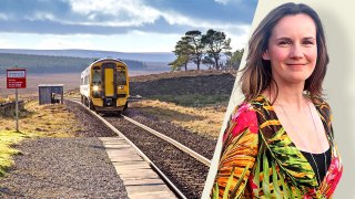 The Flow Country may become a Unesco World Heritage site. Liz Howe, above, and Ian Appleby blocked access to Altnabreac station