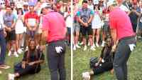 Play it as it lies? McIlroy’s ball finds fan’s thighs in Dubai
