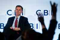 Jeremy Hunt took questions at the CBI’s latest conference, at which he gave hints about his autumn statement